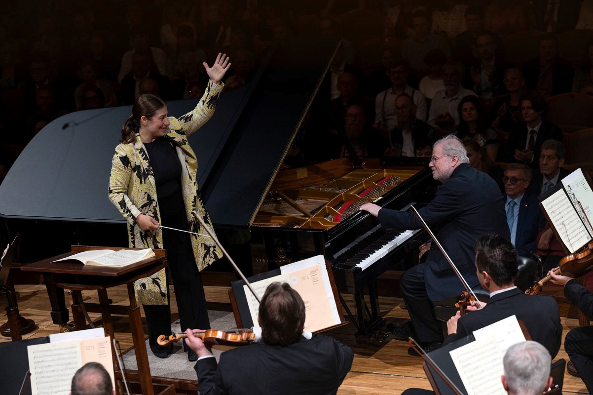Dalia Stasevska, Emanuel Ax, Česká filharmonie, 20. června 2024, Rudolfinum, Praha (zdroj Česká filharmonie)