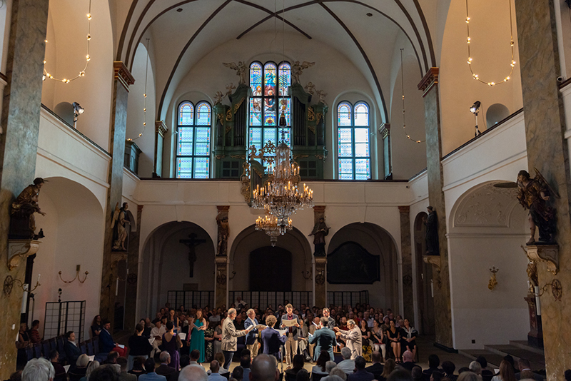 Concentus Moraviae: Huelgas Ensemble – Franko-vlámská polyfonie mezi lety 1400–1600, 25. června 2024, Kostel sv. Šimona a Judy (foto Magdalena Slámová)