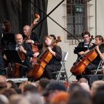 Smyčce PFO na Špilberku, 5. července 2024, Hlavní nádvoří hradu Špilberk – Pražský filmový orchestr (foto Michal Okleštěk)