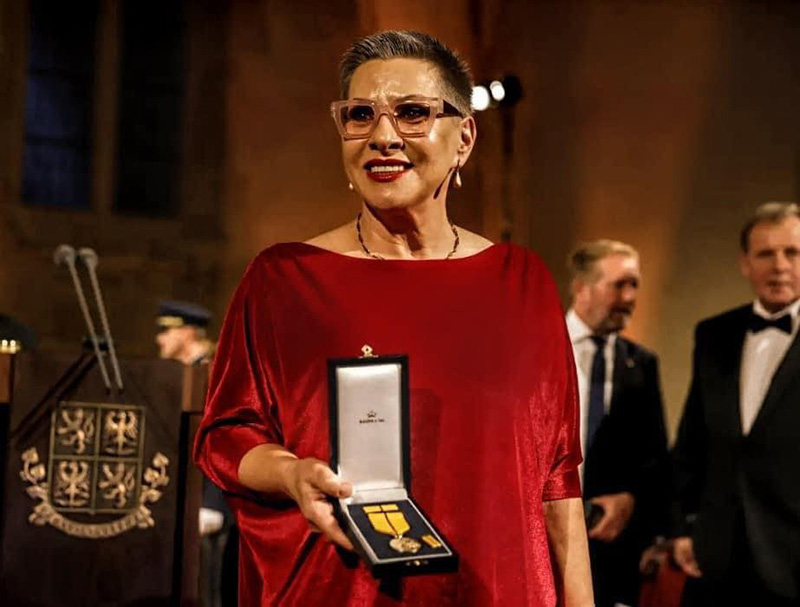Dagmar Pecková, slavnostní předávání státního vyznamenání, 28. října 2024, Vladislavský sál, Pražský hrad, Praha (foto Dagmar Pecková)