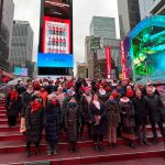 Pražský filharmonický sbor, Times Square, New York (zdroj Pražský filharmonický sbor)