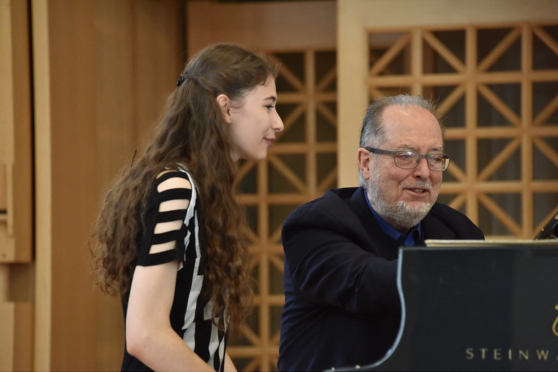 Pražské jaro 17. května 2021, Master Class: Eliška Tkadlčíková a Garrick Ohlsson (foto Zdeněk Chrapek)