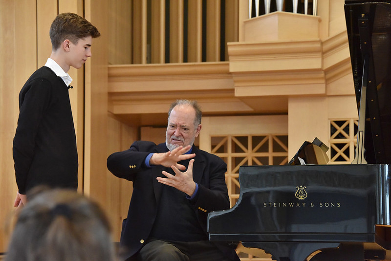 Pražské jaro 17. května 2021, Master Class: Matěj Pinkas a Garrick Ohlsson (foto Zdeněk Chrapek)