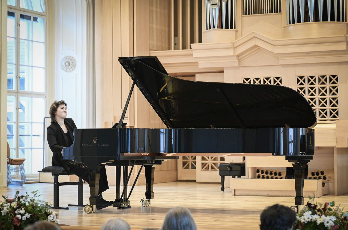 Klavírní festival Rudolfa Firkušného: Anna Geniušene, 5. listopadu 2023, HAMU – Sál Bohuslava Martinů, Praha (zdroj Pražské jaro, foto Ivan Malý)