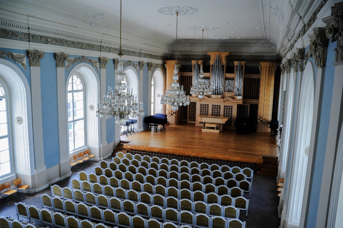 Sál Bohuslava Martinů, HAMU (zdroj Prague EU, foto Daniela Junášková)