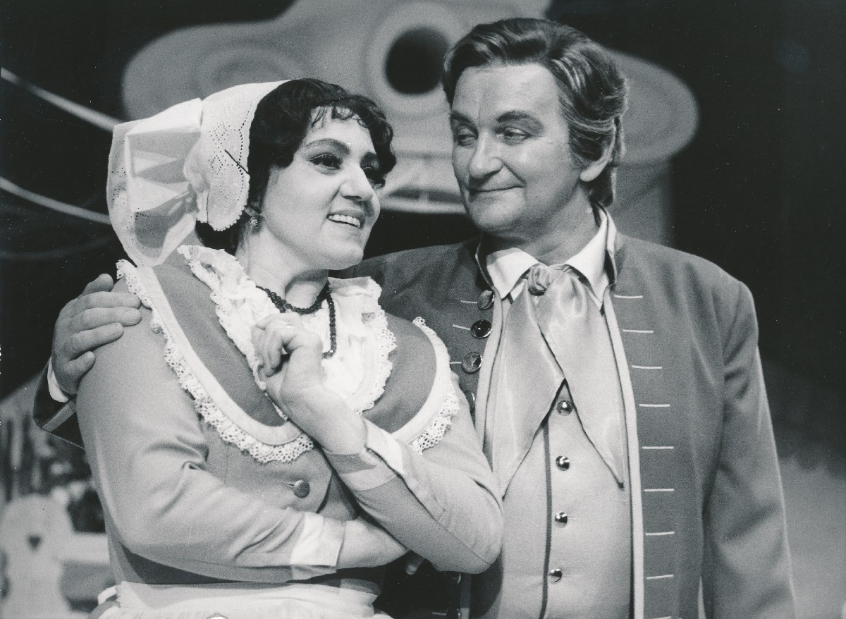 Bedřich Smetana: Prodaná nevěsta, premiéra 13.06.1987, Eva Gebauerová-Phillips, Vladislav Gřonka (zdroj Národní divadlo moravskoslezské, foto J. Hradil)