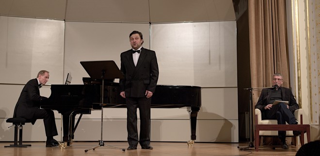 Franz Schubert: Zimní cesta - Gabriel Beňáček, Peter Pažický, Martin Huba - Reduta Bratislava (foto Jan Lukas)