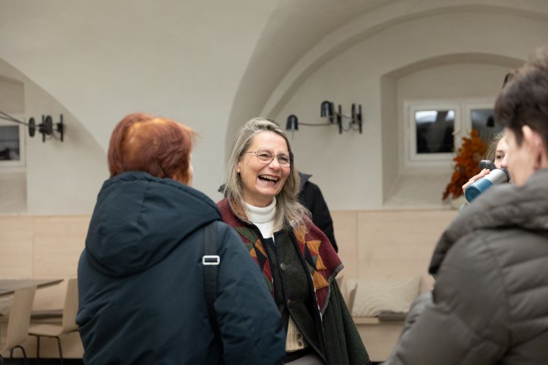 ART CLUSTER I 2024 před závěrečnou prezentací, Marie Kinsky (foto Alena Češková)