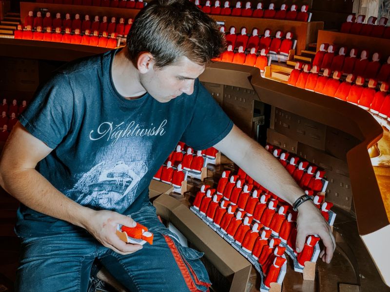 Akustický model ostravského koncertního sálu (foto  Radim Kolibík)