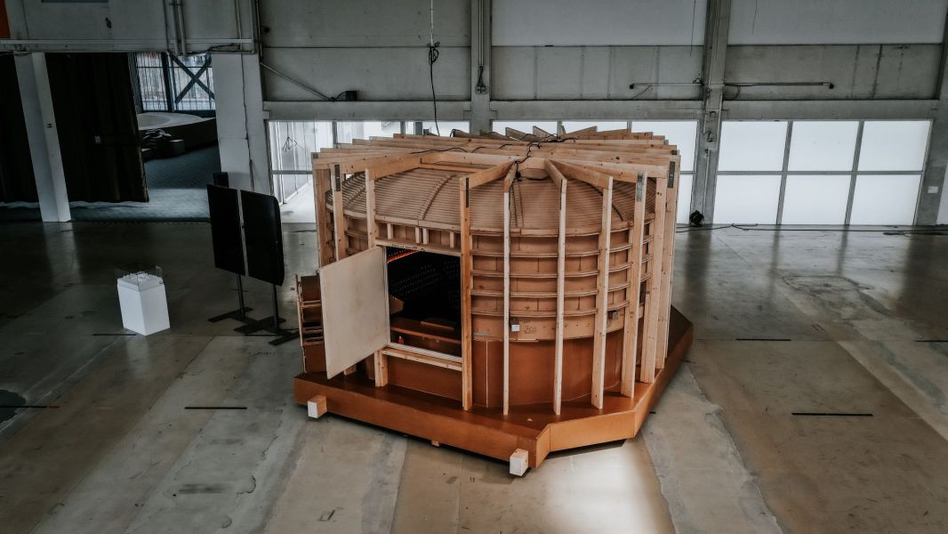 Akustický model ostravského koncertního sálu (foto  Radim Kolibík)