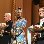 Angelique Kidjo, Danniel Russell Davies, Ch. Smitt (zdroj Pražské jaro, foto Ivan Malý)