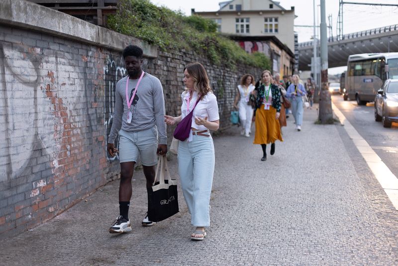 Artist Trip, procházka s umělci (foto Adéla Vosičková, ČTP 2024)