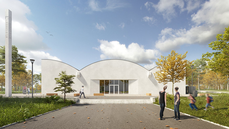 Ateliér 38: vizualizace pavilonu G / Bílý dům na Černé louce (zdroj Národní divadlo moravskoslezské)