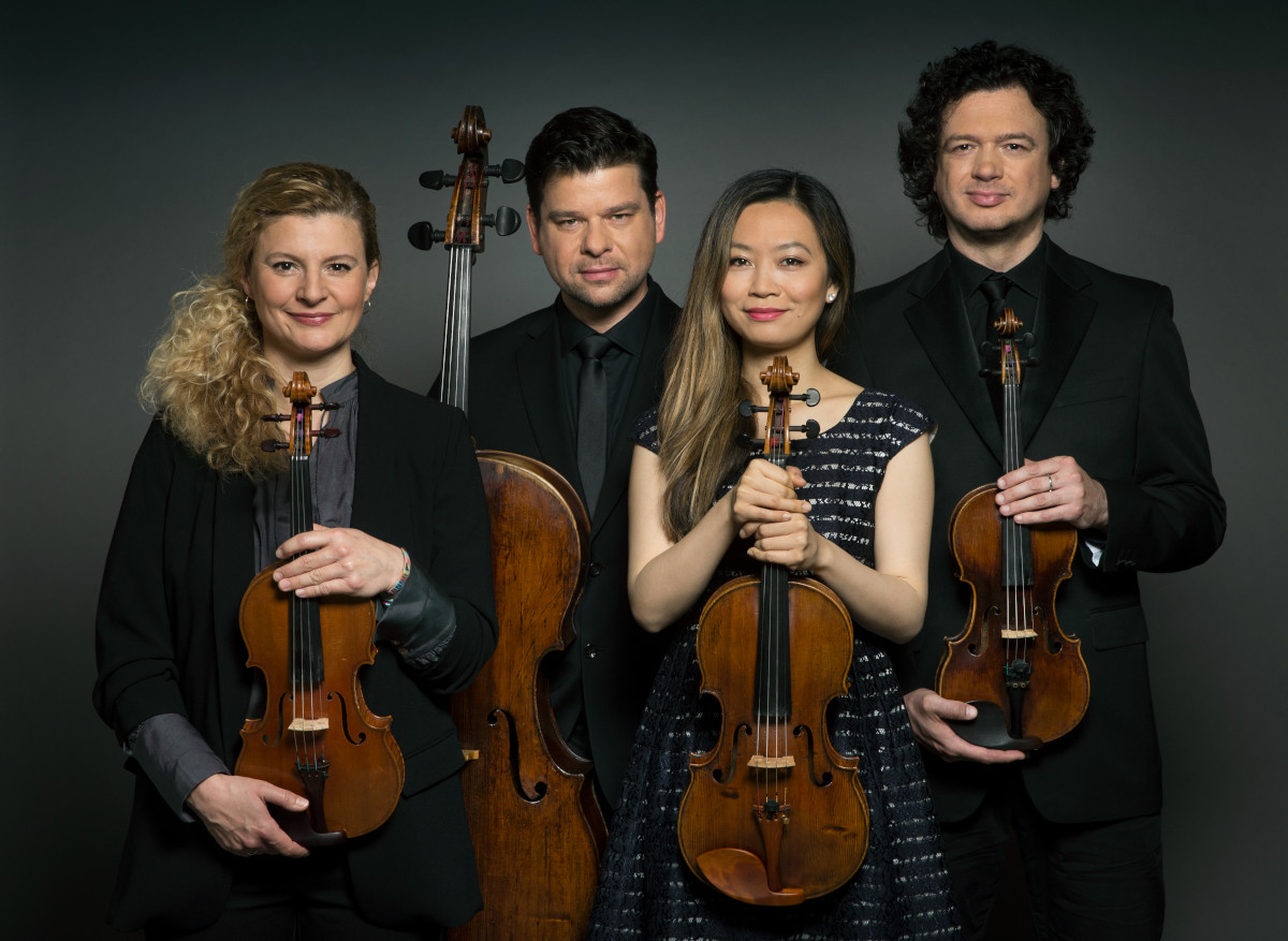 Pavel Haas Quartet - Veronika Jarůšková, Peter Jarůšek, Luosha Fang a Marek Zwiebel (foto Herbert Slavík)