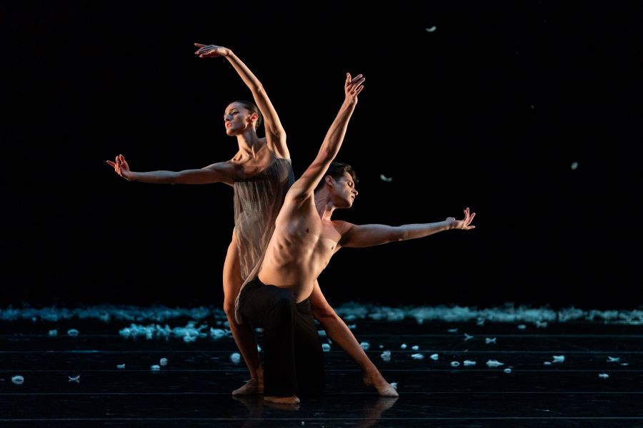 Balet SND – Murmuration (Ilinca Ducin a Andrea Schifano, foto Juraj Žilinčár)