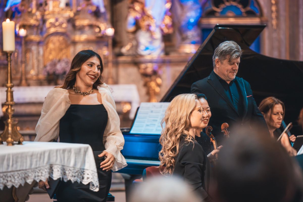 Bella Adamova, Baborák Ensemble, Klášterní hudební slavnosti, 30. září 2024 (foto Václav Horníček)