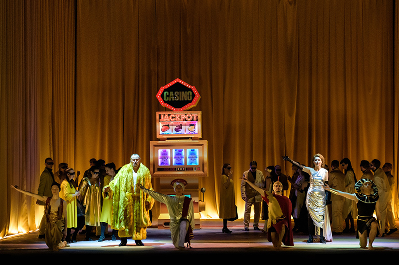 Camille Saint-Saëns: Samson a Dalila, Jihočeské divadlo – Alexandr Beň a Markéta Cukrová (foto Martina Root)
