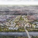 Vizualizace návrhu nové koncertní síně na Vltavské (zdroj IPR Praha)