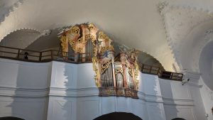Varhany v kostele Nanebevzetí Panny Marie, Vranov nad Dyjí (zdroj Silberbauerovo hudební Podyjí)