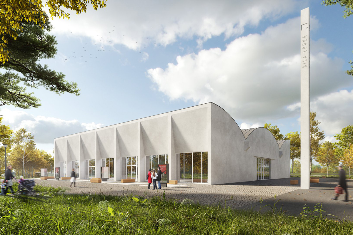 Ateliér 38: vizualizace pavilonu G / Bílý dům na Černé louce (zdroj Národní divadlo moravskoslezské)