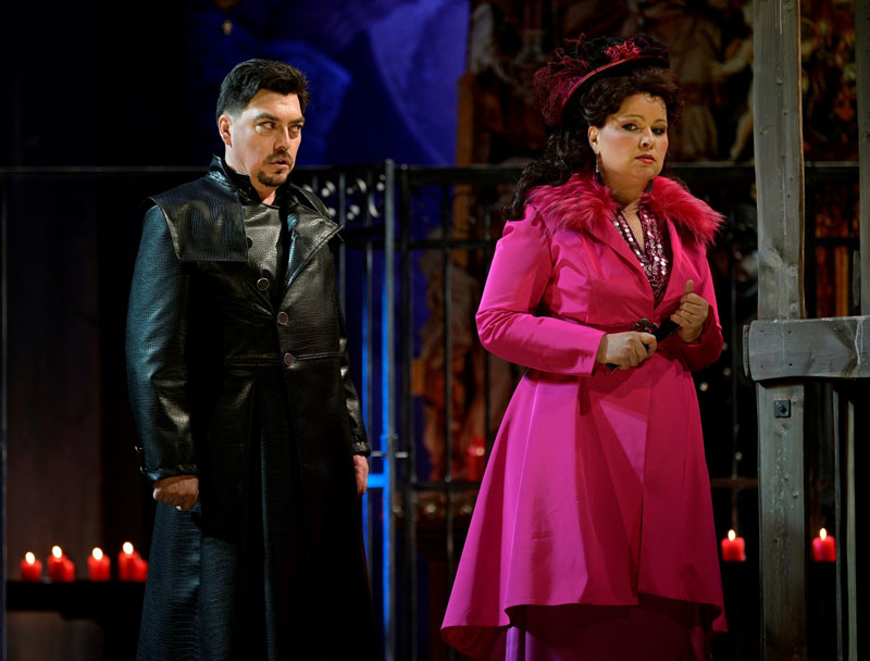 Národní divadlo moravskoslezské, Tosca 2021: Daniel Čapkovič a Petra Alvarez Šimková (foto Martin Popelář)