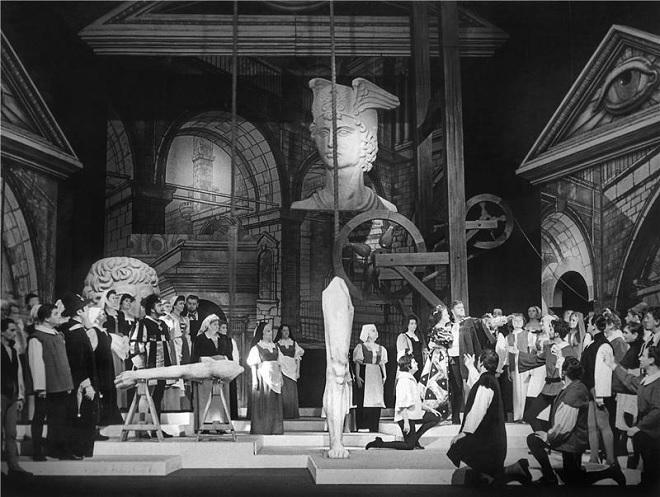H. Berlioz: Benvenuto Cellini - ND Praha 1967 (foto Jaromír Svoboda)