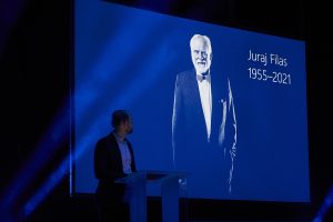 Výroční ceny OSA, 2. června 2022 – Cena za propagaci a šíření české hudby: Juraj Filas (foto Martin Řezáč)