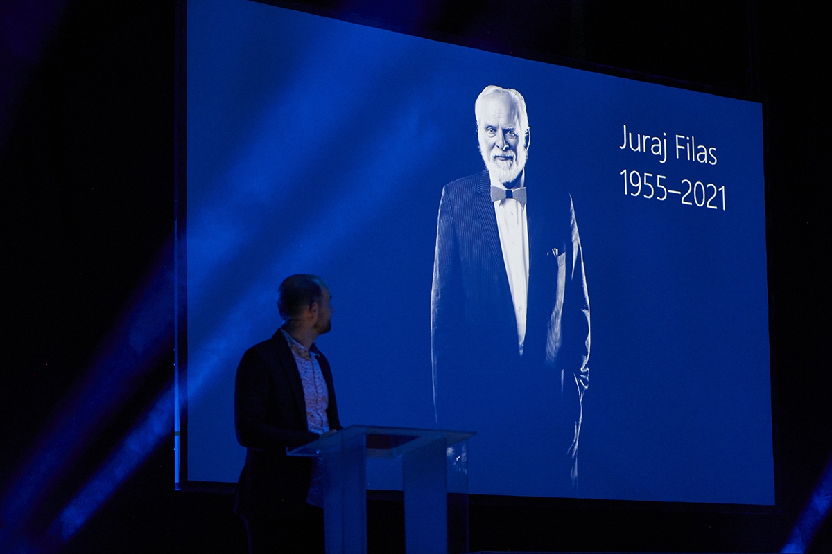 Výroční ceny OSA, 2. června 2022 – Cena za propagaci a šíření české hudby: Juraj Filas (foto Martin Řezáč)