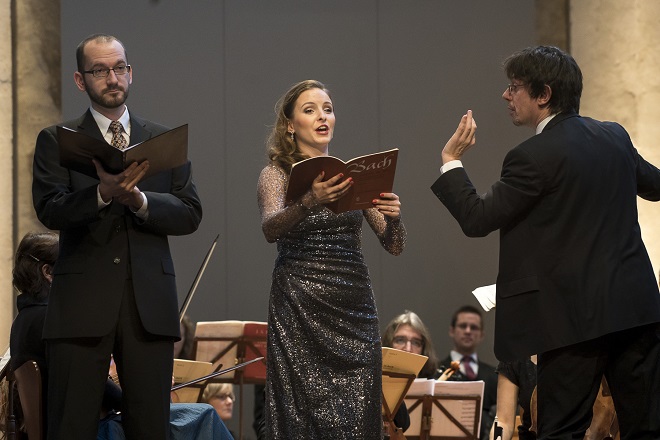 Bachovy světské kantáty - Natalia Rubiś–Krzeszowiak, Jaromír Nosek, Václav Luks - Praha 2015 (© Collegium 1704 -- Petra Hajská)