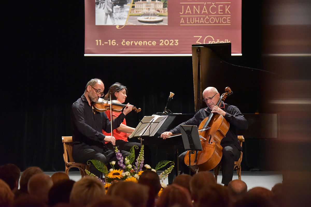 Festival Janáček a Luhačovice: Smetanovo trio, 13. července 2023 (zdroj Festival Janáček a Luhačovice)