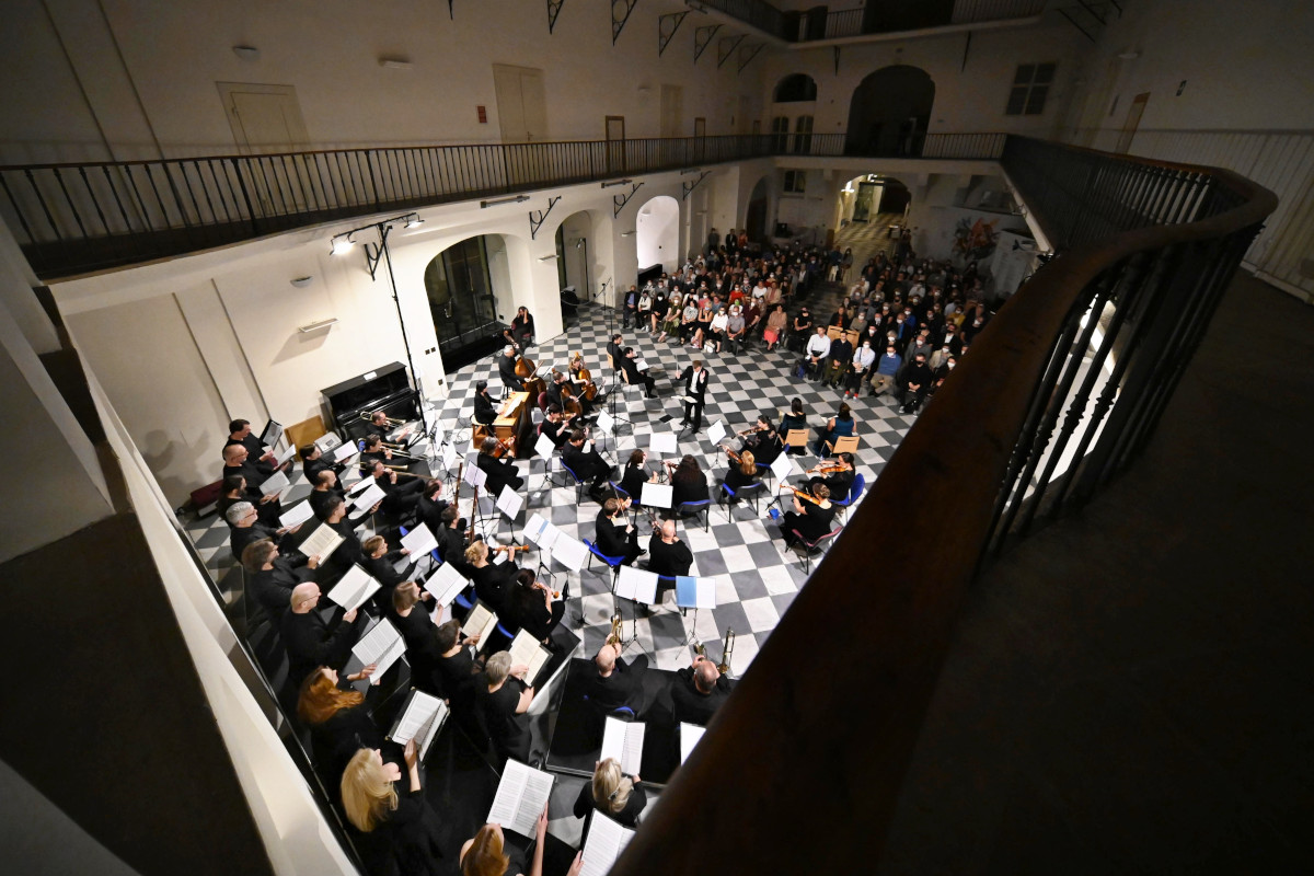 Michaela Šrůmová, Aneta Petrasová, Martin Javorský, Miloš Horák, Musica Florea, Collegium Floreum a Marek Štryncl (foto Naďa Faltusová)