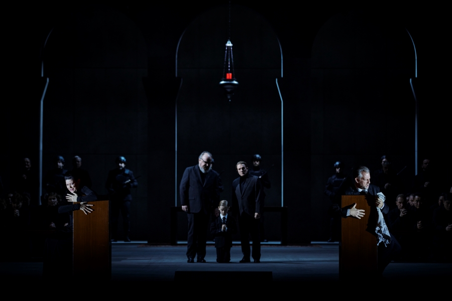 Detlev Glanert: Židovka z Toleda (Die Jüdin von Toledo), Semperoper Dresden, premiéra 10. února 2024 (Semperoper Dresden, foto Ludwig Olah)