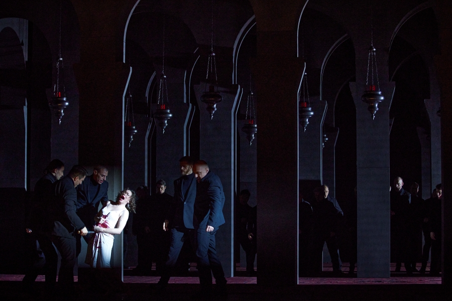 Detlev Glanert: Židovka z Toleda (Die Jüdin von Toledo), Semperoper Dresden, premiéra 10. února 2024 (Semperoper Dresden, foto Ludwig Olah)