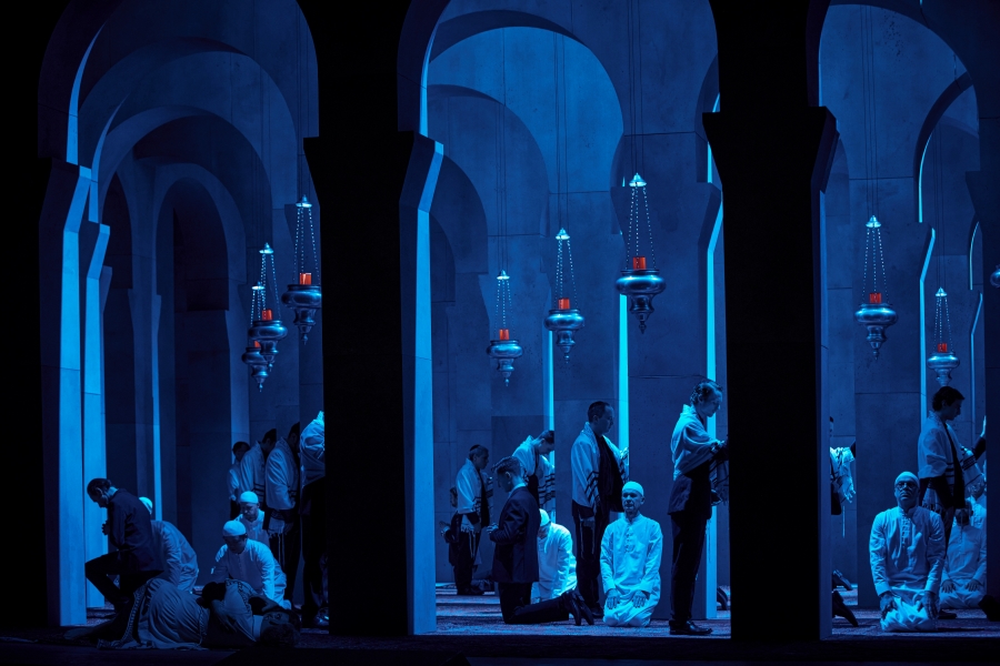 Detlev Glanert: Židovka z Toleda (Die Jüdin von Toledo), Semperoper Dresden, premiéra 10. února 2024 (Semperoper Dresden, foto Ludwig Olah)