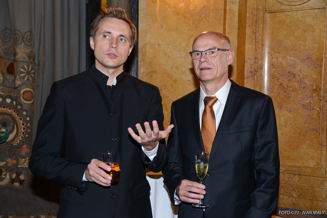 Dirigent Vasilij Petrenko a Roman Bělor (foto © Pražské jaro / Ivan Malý)