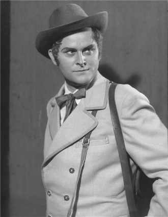 Bedřich Smetana: Dvě vdovy - Ivo Žídek (Ladislav) - ND Praha 1953 (foto Jaromír Svoboda/archiv ND Praha)