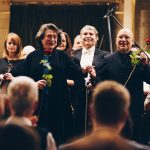 Elisabeth Leonskaja a Dennis Russell Davies (zdroj Filharmonie Brno)