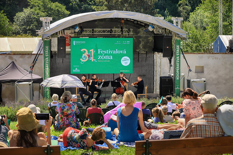 Mezinárodní hudební festival Český Krumlov 2022: Festivalová zóna (foto Libor Sváček)