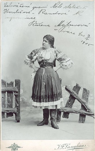 J.B.Foerster: Eva - Růžena Maturová (Eva) - ND Praha 1899 (foto Langhans / archiv ND)