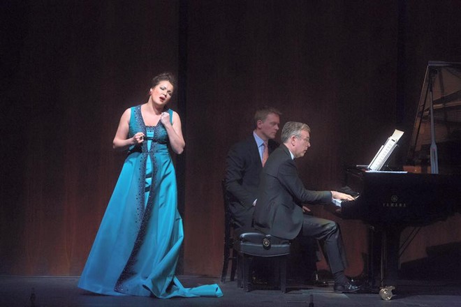 Anna Netrebko a Malcolm Martineau - Metropolitan Opera 2016 (foto FB Anny Netrebko)
