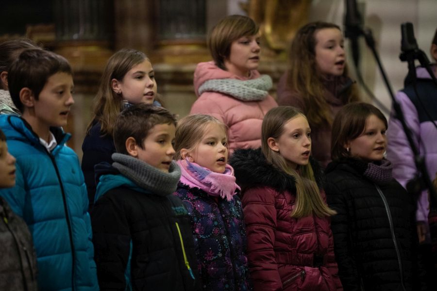 Tradiční vánoční koncert Kantilény – Kantilénka, starší přípravné oddělení, 25. prosince 2022 (zdroj Filharmonie Brno)