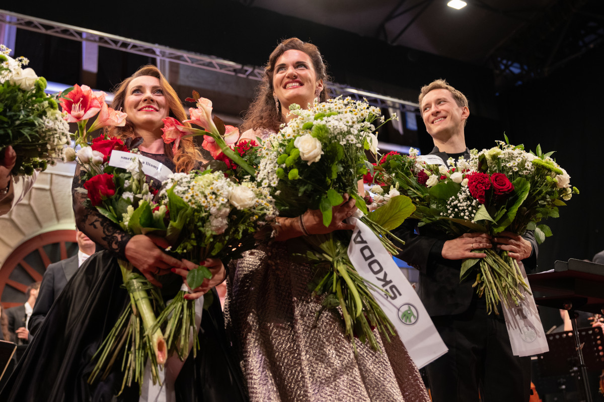 Jana Šrejma Kačírková, Václava Krejčí Housková a Josef Špaček - Smetanova Litomyšl 2021 (foto František Renza)