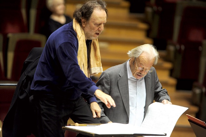 Riccardo Chailly, Friedrich Cerha (foto archiv)
