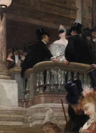 Henri Gervex: Le Bal de l’Opéra de Paris (zdroj institutdugrenat.com)