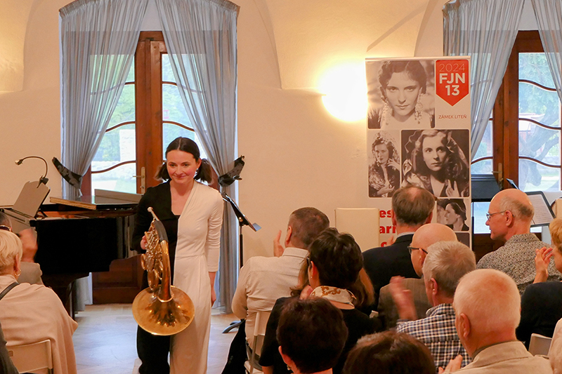Festival Jarmily Novotné Liteň: Galakoncert hornistů České filharmonie, 13. dubna 2024, Čechovna, Zámek Liteň (foto Vladimír Kačer)
