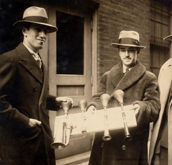 George Gershwin a James Rosenberg (perkusionista Cincinnati Symphony Orchestra) (zdroj Ira and Leonore Gershwin Trusts)