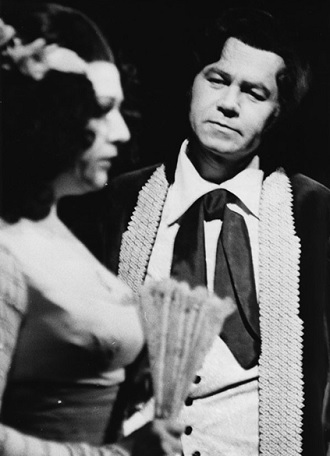 J.Boháč: Goya - Čeněk Mlčák (Goya), Eva Kinclová (Cayetana z Alby) - SD Ostrava 1978 (foto Vladimír Dvořák)
