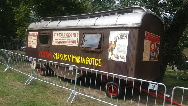 Historická maringotka - výstava Národního muzea - festival Letní Letná 2016 (zdroj nm.cz)