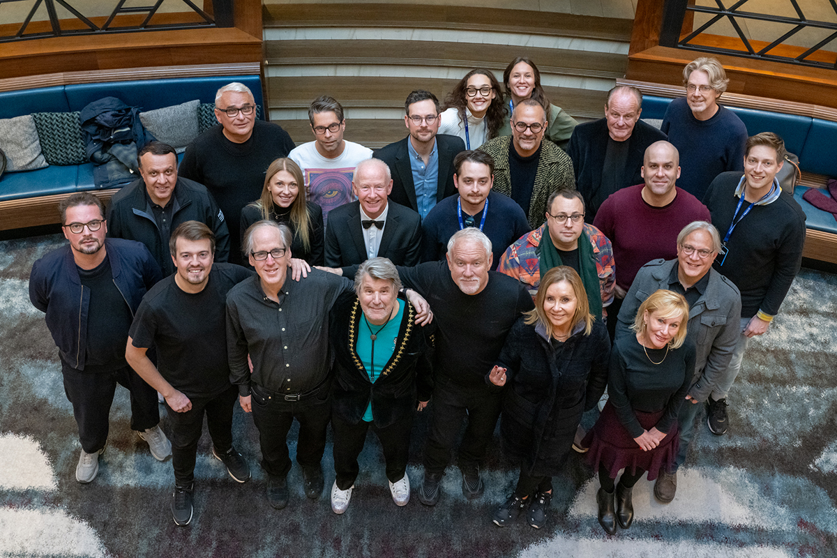 Composers Summit Prague 2024 – Hollywoodští skladatelé a významní producenti spolu s vedením Composers Summit Prague (foto Jan Urbánek)