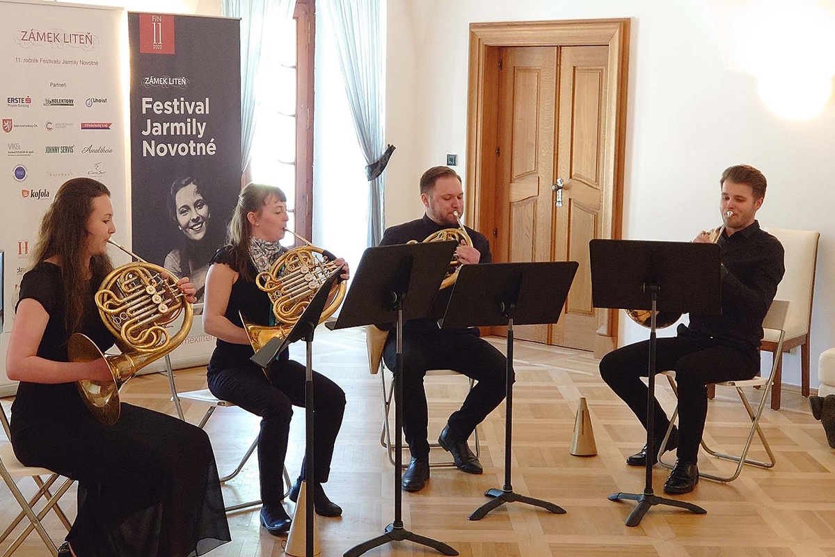 Festival Jarmily Novotné: Hornový koncert, Čechovna (zdroj Zámek Liteň)